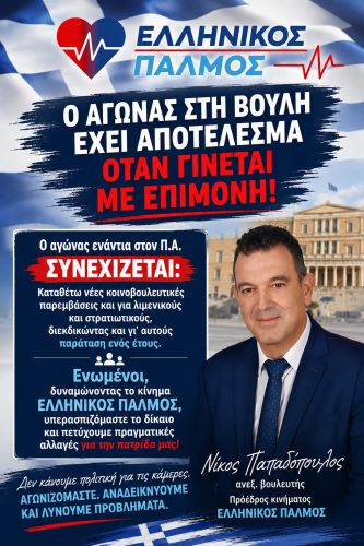Νίκος Παπαδόπουλος: Ο αγώνας στη Βουλή φέρνει αποτέλεσμα! Συνεχίζουμε μέχρι την κατάργηση του Προσωπικού Αριθμού 8 afisa pyrosbestes katheti jpg