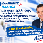Αίτημα συμπερίληψης του πολιτικού φορέα «ΕΛΛΗΝΙΚΟΣ ΠΑΛΜΟΣ-ΝΙΚΟΣ ΠΑΠΑΔΟΠΟΥΛΟΣ» στις δημοσκοπικές έρευνες πρόθεσης ψήφου 9 Δελτίο τύπου για δημοσκοπήσεις Αφίσα οριζόντια